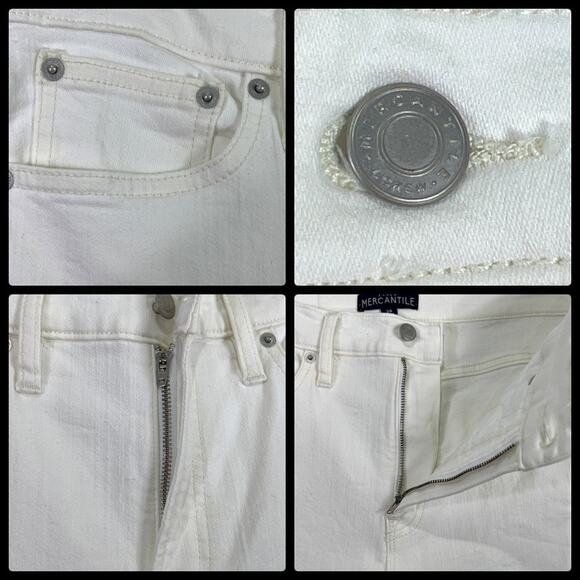 J. Crew Mercantile High Rise Skinny Denim Jeans Size 28 Off White Style G197 - Picture 6 of 11